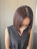 アンバースデー(UNBIRTHDAY)&nbsp;クラシカルボブ/艶ボルドーピンクブラウン【HIYORI】