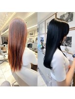 ラミ(L'ami)&nbsp;うるツヤ小顔カット斜めバングイメチェン縮毛矯正