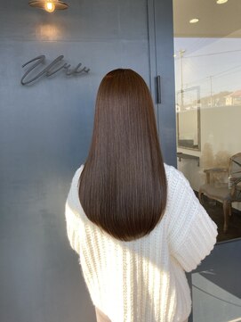 ウル(Uru) オリーブベージュ/髪質改善/縮毛矯正/髪質改善縮毛矯正/福山