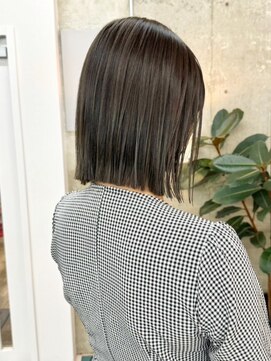 ノエ(noe) 切りっぱなしボブ/グレージュ/20代30代yr-10