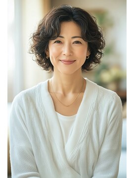 アヴァンス プロデュース バイ エガオ 大阪梅田店(AVANCE. PRODUCED by EGAO) 40代50代パーマ髪型【梅田パーマAVANCE EGAO】白髪染め