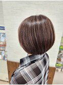 ショートカットショートボブベージュカラーグレージュカラー