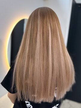 ラピス 福岡天神店(Lapis) ブラウンミルクティー/ブリーチ/シールエクステ/髪質改善