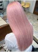 大人気！淡い髪色　ピンクカラー