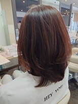 アヴァンス 北花田店(AVANCE)&nbsp;ミディアムレイヤー×ピンクブラウン