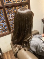 アンツ サザンリゾート 茅ヶ崎店(ANT'S Southern Resort)&nbsp;ホワイトグレージュ/デジタルパーマ/チェリーブラウン/縮毛矯正