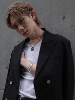 アンサー 渋谷(ANSWER)&nbsp;メンズバレイヤージュカラーハイライトカラーセンターパート韓国