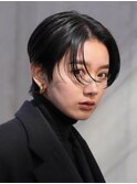 表参道髪質改善カラーウルフショートボブアッシュグレージュ40代