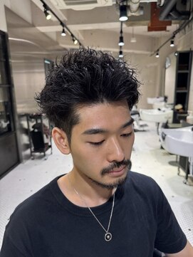 フランクスバーバーザスタンド(Frank’s barber the stand) スパイキーピンパーマE