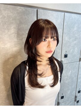 ガルボヘアー 心斎橋店(garbohair) プルエクステレイヤーカットハッシュカット黒髪韓国