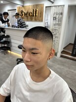 スウェル 船橋店(Swell)&nbsp;#サーフカール#スパイキーショート#ブルーブラック#船橋