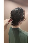 ショートパーマ/癖毛風パーマ/ウルフパーマスタイル