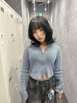 シーエスメイドバイシャチュー 栄店(CS made by SHACHU) ハッシュカット/ブラック/顔まわり