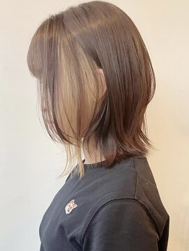 モリオフロムロンドン 原宿本店(morio from London) 【morio原宿】顔まわりレイヤーウルフインナーカラー