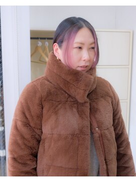 ソレイユ(Soleil) インナーカラー/顔まわりカラー/ピンク/ブリーチ/表参道【松本】