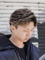 キングオブヘア バイ ノイズ 梅田茶屋町店(KING of hair by NOISM)&nbsp;【夏メンズ】フェザーショートツーブロック黒髪マッシュ