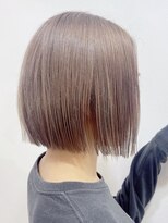 クラン 岡本(Chlan) 大人かわいい☆ミニボブ美髪ホワイトグレージュ