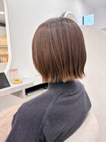 カミトトノウ&nbsp;シンプル切りっぱなし小顔ボブ(BY 楠原)