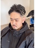スキンフェード×束感ミディアム