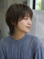ルポシノエル(rupo si Noel)&nbsp;ショート_ウルフカット_サイドバング_オリーブブラウン