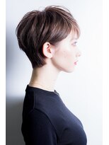 ミエルヘアーブラン(miel hair blanc)&nbsp;真横からのシルエット綺麗マッシュショート【miel hair blanc】