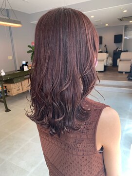 ヘアーアンドビューティーザ エフ(Hair Beauty the F) ハイライト＿ピンクブラウン＿チェリーピンク＿艶髪＿48