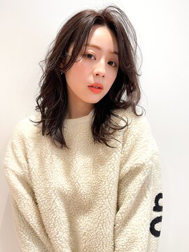 マイラ 銀座(myla) 【田村】大人可愛い小顔モテ髪黒髮エアリーミディ20代30代40代