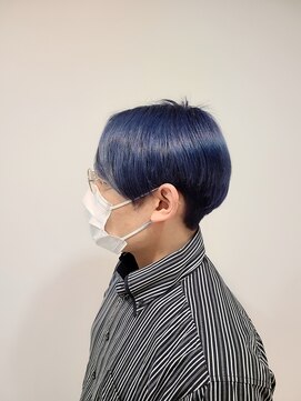ヘアー ラヴワン 大泉(hair love One) メンズショート×ネイビー