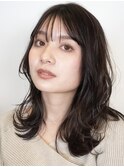 外ハネミディアム/レイヤー/くびれヘア/韓国ヘア/梅田/茶屋町