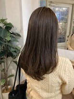 アミュレ(Amule)&nbsp;ナチュラルストレートロングブルージュ赤み消し30代梅ヶ丘美容室