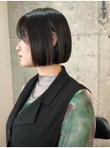 切りっぱなしボブ　ミニボブ　モード　表参道