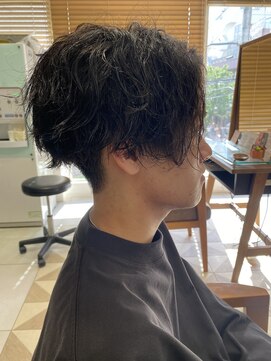 バブ バイネオリーブ(Bab by neolive) □アップバングツーブロックマッシュ束感波巻き