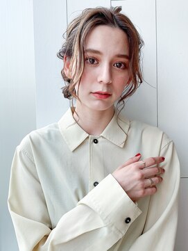 アイティーバイアルバム 藤沢店(IT by ALBUM) 編み込み風アレンジ_大人ガーリーチョコレートプリカール_39126