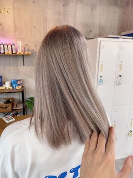 ミラク 町田(MIRAC) 【MIRAC町田店】ブリーチ2回以上ミルクティーグレージュ