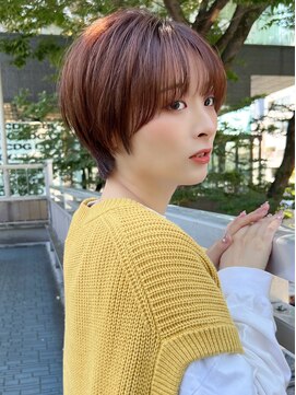 ロンドシエル 横浜(Lond ciel) 前髪×マッシュショート×マロンベージュ/横浜モード/ショート