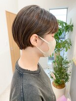 エン(en,)&nbsp;20代30代おすすめショート/丸みショートボブ/アッシュブラウン