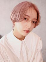 ハーバーズ バイ エムスラッシュ 鎌倉由比ヶ浜(Harbors by M.SLASH)&nbsp;■HARBORS鎌倉/センターパート/外国人風カラー/金髪ボブ62-9★