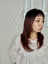 アンス(ans)&nbsp;レイヤーカット、ピンクブラウン