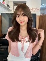 ガーデン 渋谷(GARDEN) くびレイヤー前髪ありイメチェンアンブレラカラーこなれミディ