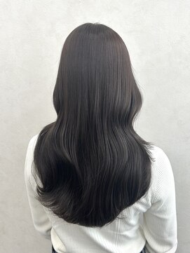 クム 横浜(qumu) 【qumu MARIKO】ブリーチなし透明感グレージュ×韓国レイヤー