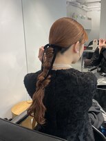 ビューズ(VIEWS)&nbsp;ロングヘアアレンジ/結婚式ヘアセット/あみおろし[表参道]