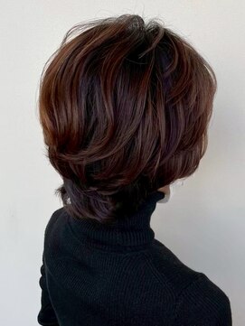 ミレット 竹ノ塚東口店(miret) ふわっとショートレイヤー×グレイカラー