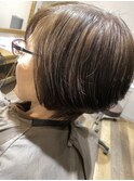 白髪ぼかしハイライト　明るい白髪染め　30代、40代、50代