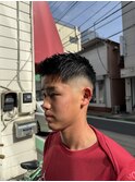 シャープフェード×スパイキーショート