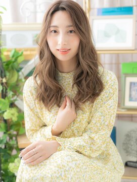 カバーヘア イヴ 戸頭店(COVER HAIR EVE) 外国人風レイヤーカット抜け感センターパートh4戸頭20代30代40代