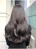 【小宮涼太】透けるくすみラベンダーグレージュ