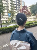ポタム 東中野(potamu)&nbsp;訪問着の着付けとヘアセット