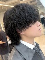 フィフス 原宿(fifth)&nbsp;原宿ゆるめ波巻きスパイラルパーマメンズカットラウンドマッシュ