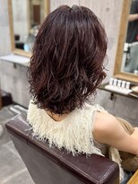 アムレヘアーエタ(amule hair eta) 【amule hair eta】小手巻き風ボブパーマ/30代/40代/50代