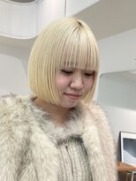 ミーム 原宿 表参道(meme)&nbsp;◎ブロンドハイトーンデザインカラーアンブレラカラー金髪